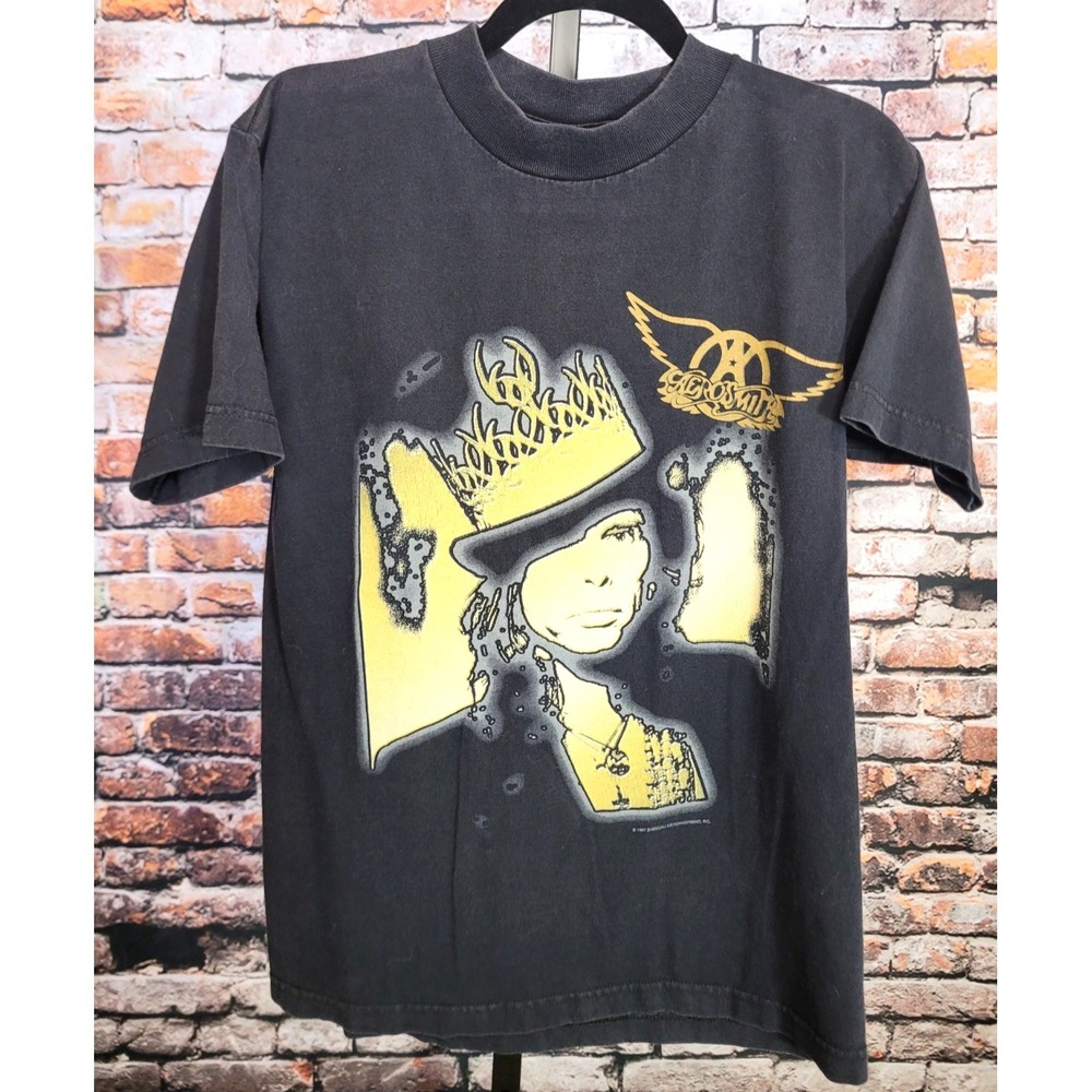 Vintage RARE Grail 1997 AEROSMITH Tour Medium Concert 90s Band Tee AAA Classic
